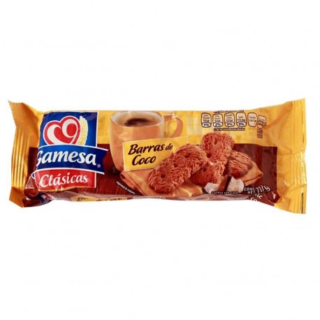 Gamesa Barras de Coco 117 gr