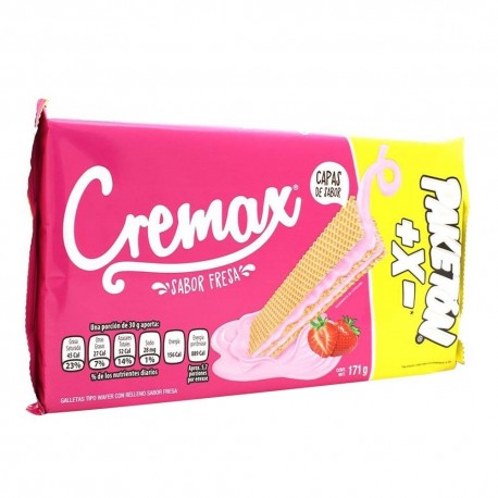 Gamesa Paketon Cremax de Nieve Fresa 171 gr